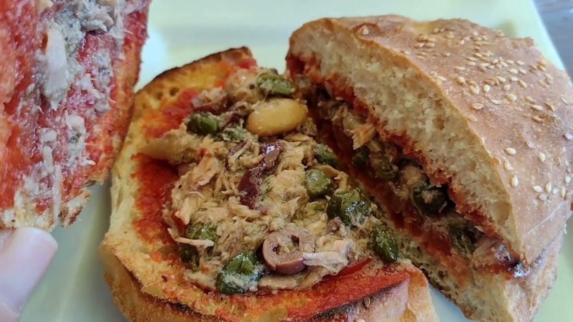 Delicious Traditional Maltese Tuna Ftira Sandwich