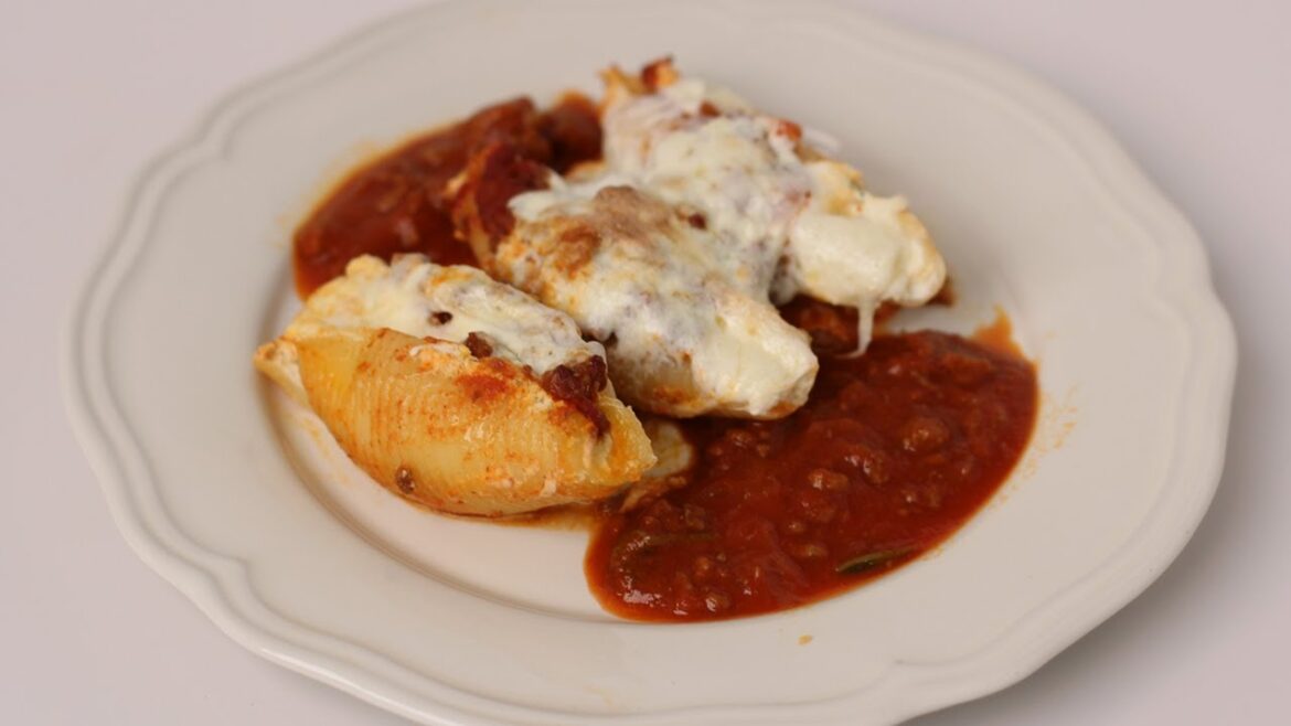 Homemade Stuffed Shells Recipe - Laura Vitale - Laura in the Kitchen Episode 450