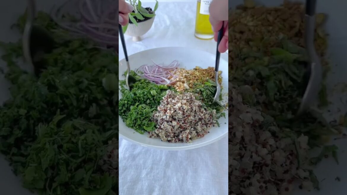 Jewish Mediterranean Herb Salad  Google "Aish Jewish Herb Salad" for the recipe. #recipe