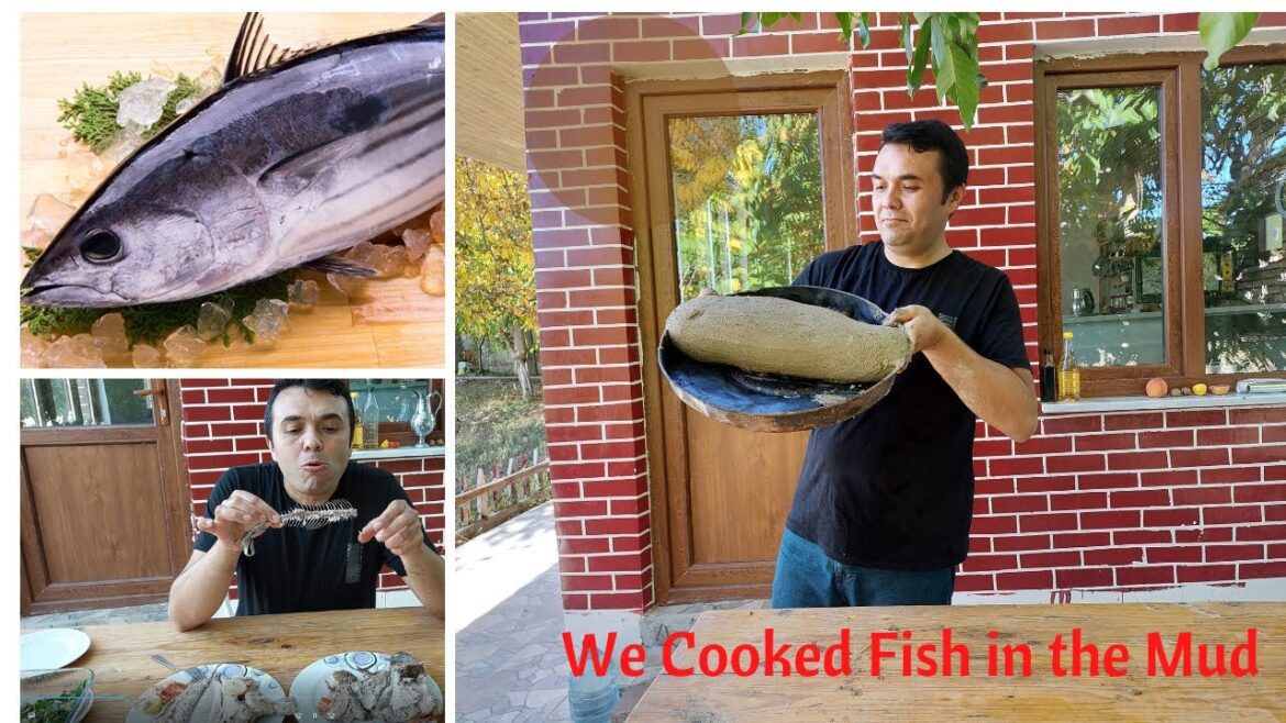 (BAKİNG FİSH İN MUD) Delicious and Cheap Fish Recipe! (Quick and Healthy Dinner)