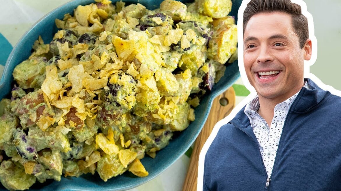 Jeff Mauro Makes Double Potato Salad with Pesto | The Kitchen | Food Network