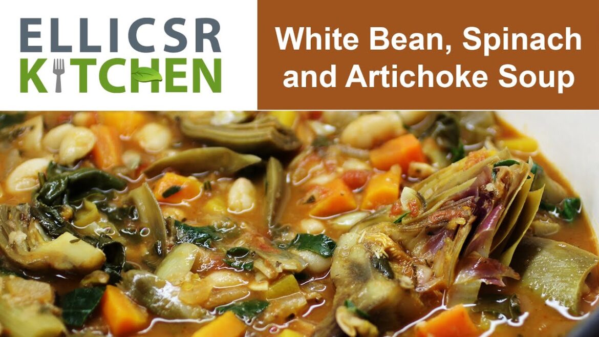 White Bean, Spinach and Artichoke Soup White Bean, Spinach and Artichoke Soup