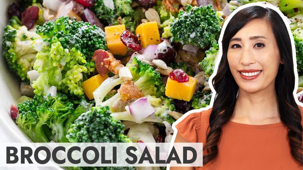 Broccoli Salad with Creamy Yogurt Dressing