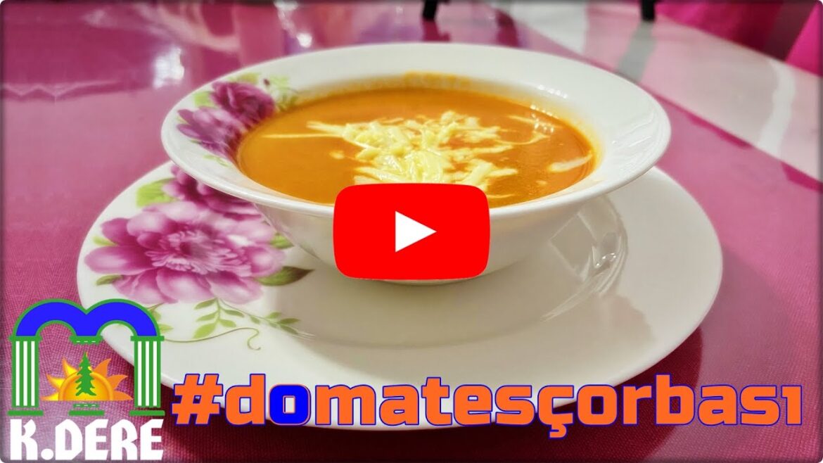 Közlenmiş Domates Çorbası Tarifi | Efsane Köz Domates Çorbası | Best Roasted Tomato Soup [K.DERE]