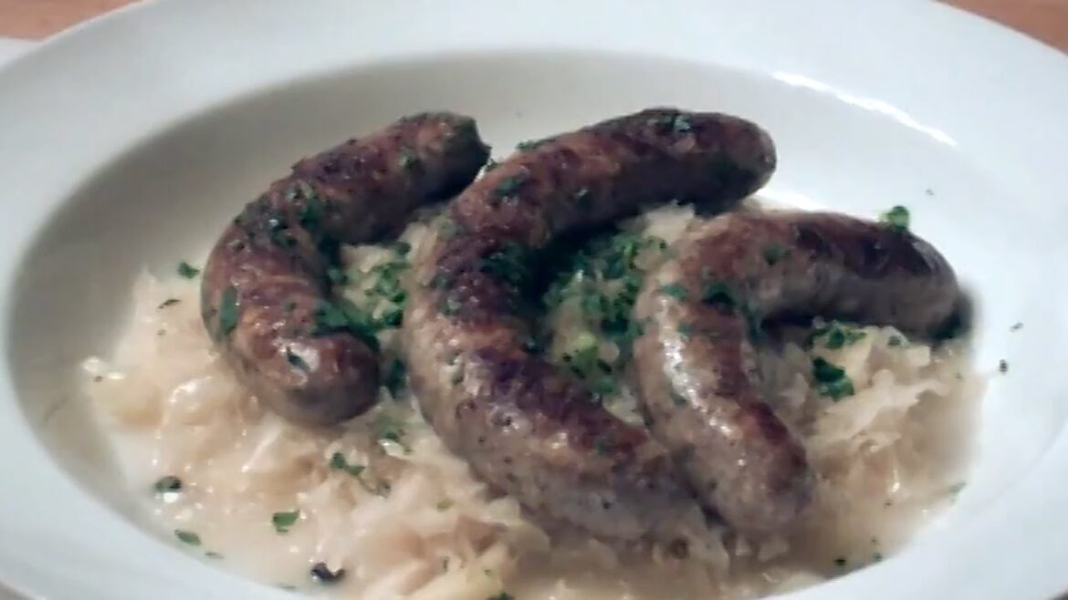 Quick German Bratwurst and Sauerkraut Dish
