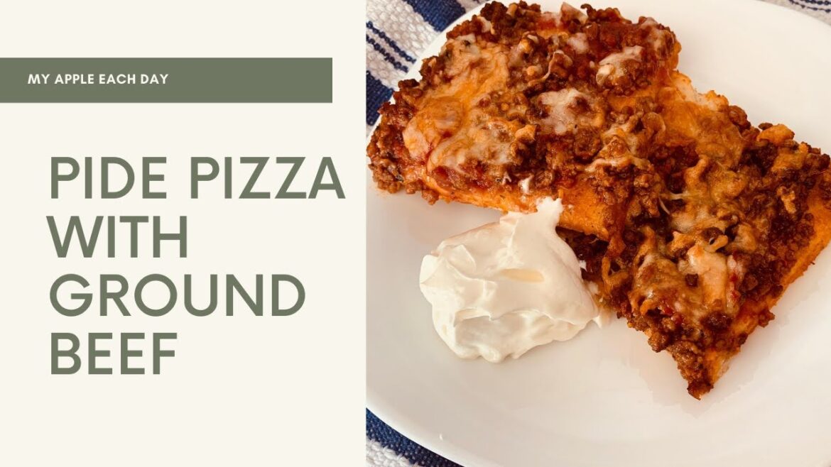 HOW TO MAKE PIDE PIZZA WITH GROUND BEEF / TURKISH PIDE / KIYMALI PIDE NASIL YAPILIR/TURKCE ALTYAZILI