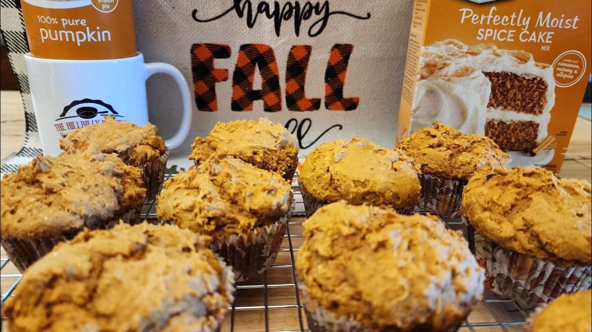 2 Ingredient Pumpkin Spice Muffins – Easy Moist & Delicious – Happy Fall – The Hillbilly Kitchen 2 Ingredient Pumpkin Spice Muffins – Easy Moist & Delicious - Happy Fall – The Hillbilly Kitchen