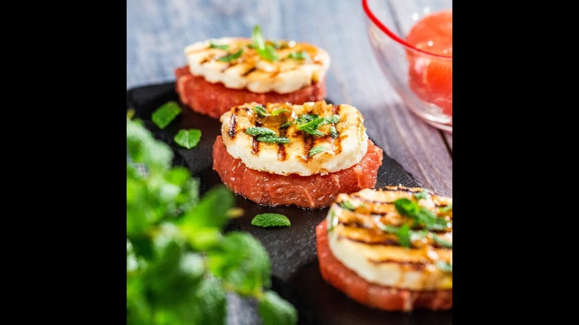 Grilled Halloumi with Grapefruit Grilled Halloumi with Grapefruit