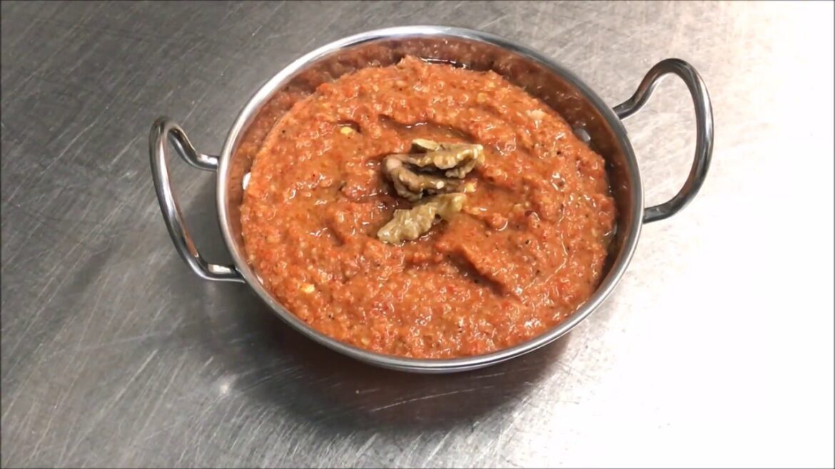 How To Make Muhammara (Capsicum & Walnut Dip)