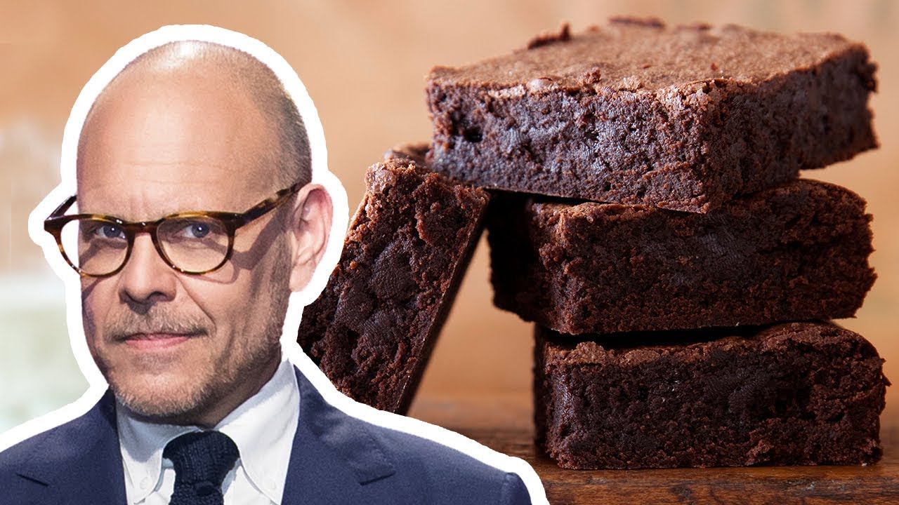 Alton Brown Makes The Best Homemade Cocoa Brownies Good Eats Food