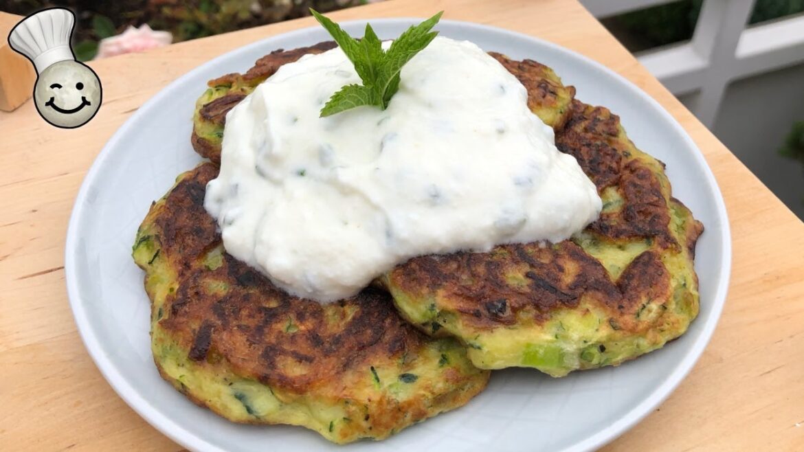 Fried Zucchini Pancakes Recipe | Zucchini Patties | Zucchini Fritters | Mücver