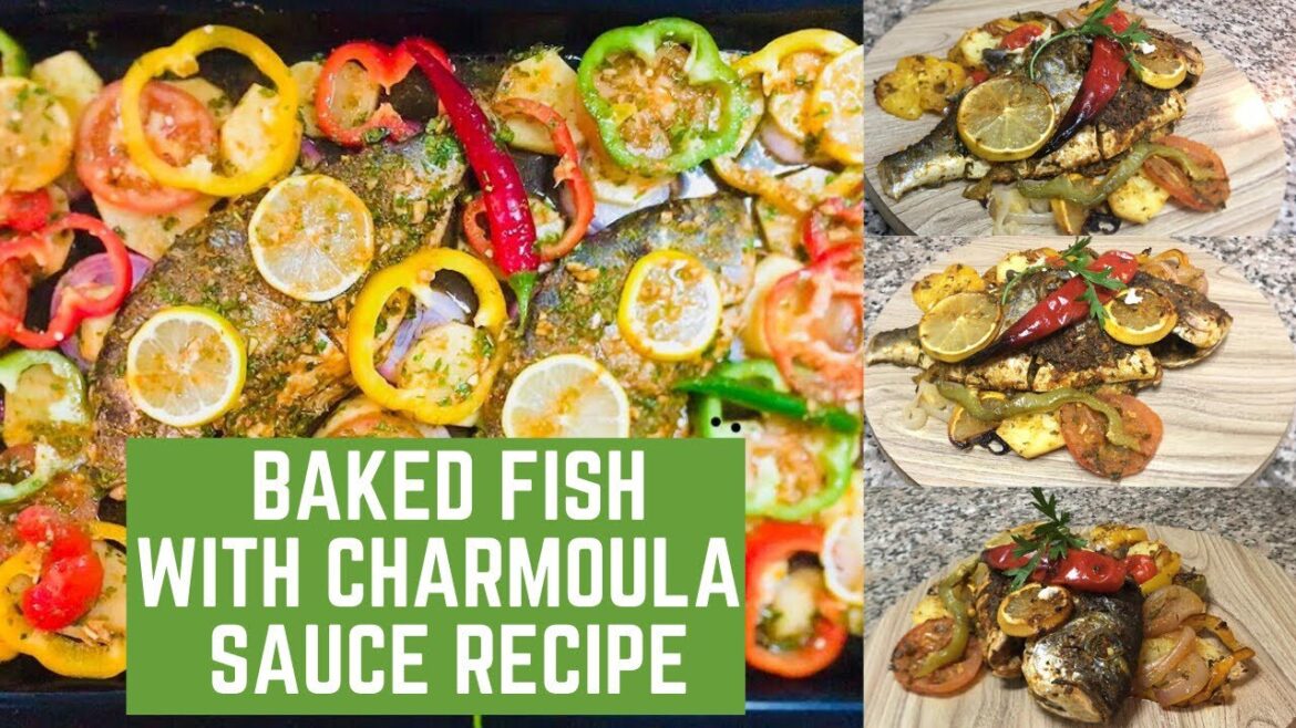 Baked fish with Moroccan charmoula sauce recipe Baked fish with Moroccan charmoula sauce recipe