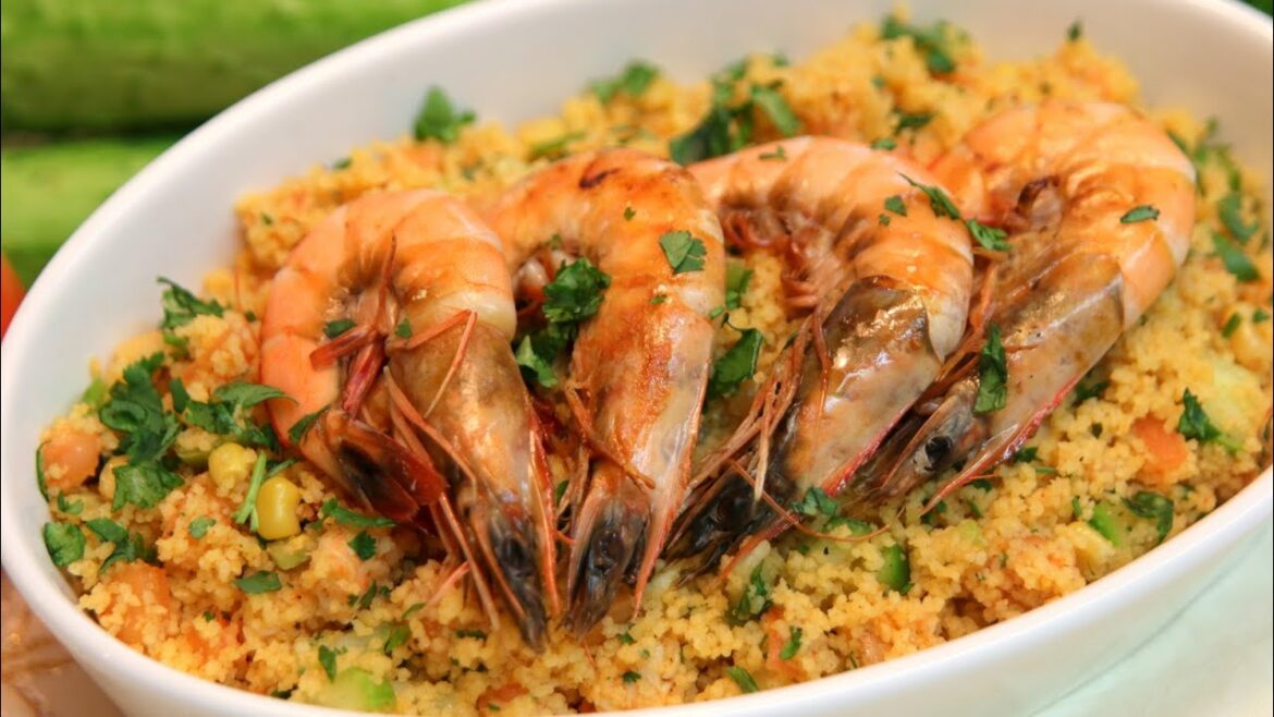 Couscous Shrimp Salad Recipe – CookingWithAlia – Episode 364 Couscous Shrimp Salad Recipe - CookingWithAlia - Episode 364