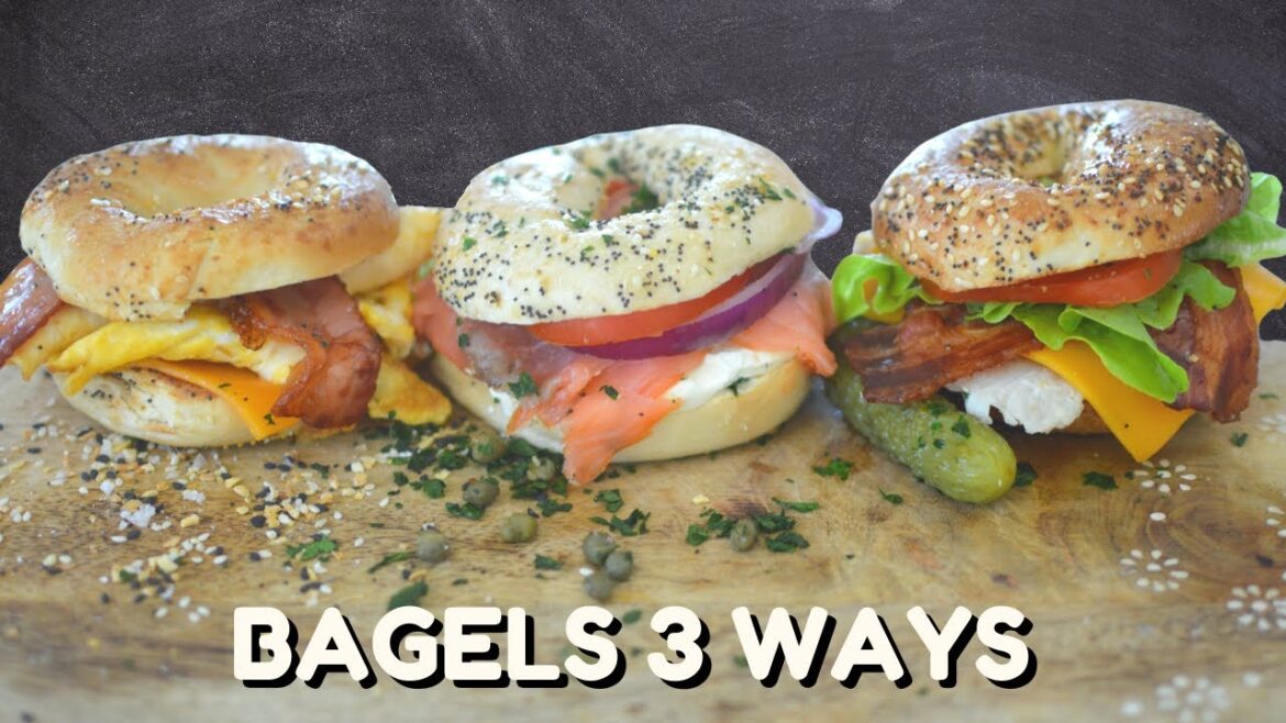 Bagel Sandwiches 3 Ways | Breakfast, Lunch & Dinner