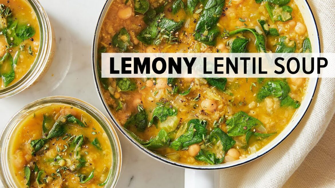 LEMONY LENTIL & CHICKPEA SOUP | from my healthy meal prep cookbook! LEMONY LENTIL & CHICKPEA SOUP | from my healthy meal prep cookbook!