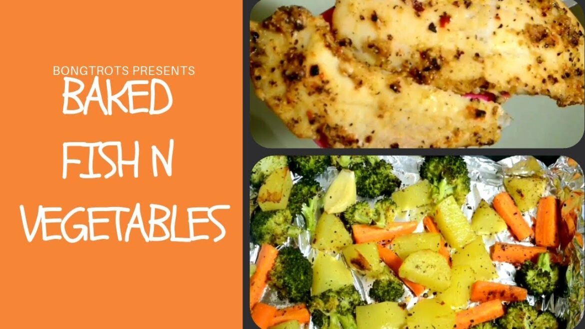 Baked Fish and Vegetables|Super Easy and Healthy Baking recipe|Homemade Baked Fish with Vegetables