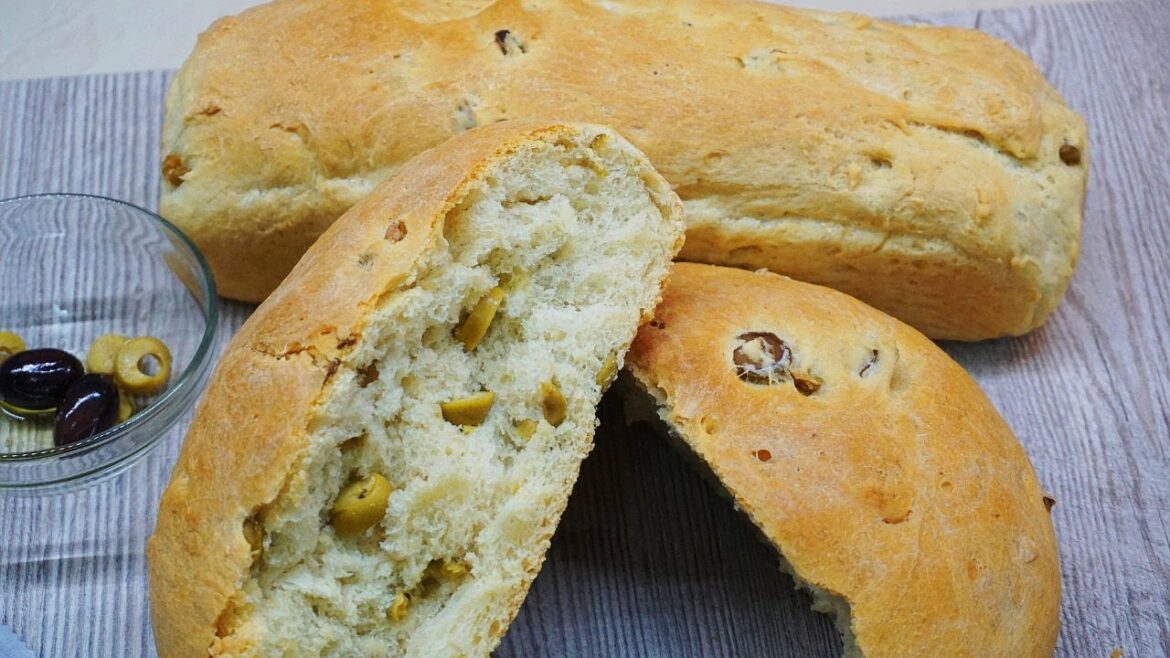 Ελιόψωμο - Olivebread | Greek Cooking by Katerina