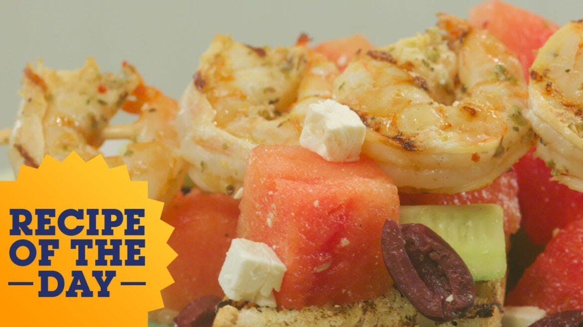 Recipe of the Day: Grilled Shrimp, Watermelon and Feta Salad | Food Network