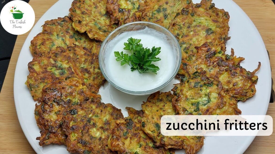 How To Make Delicious Zucchini  Fritters - By The Turkish Flavors
