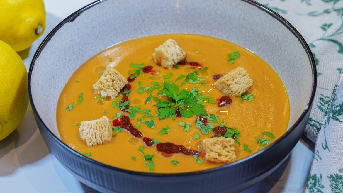 TURKISH RED LENTIL SOUP Mercimek Corbasi | Vegan soup | Slow cooking #152 TURKISH RED LENTIL SOUP Mercimek Corbasi | Vegan soup | Slow cooking #152