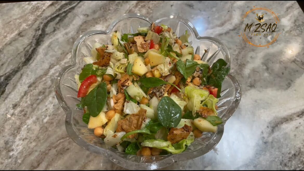 Fattoush Salad Recipe | طريقه تحضير الفتوش | Lebanese Fattoush Recipe #mzsaq #easyrecipe #fattoush Fattoush Salad Recipe | طريقه تحضير الفتوش | Lebanese Fattoush Recipe #mzsaq #easyrecipe #fattoush