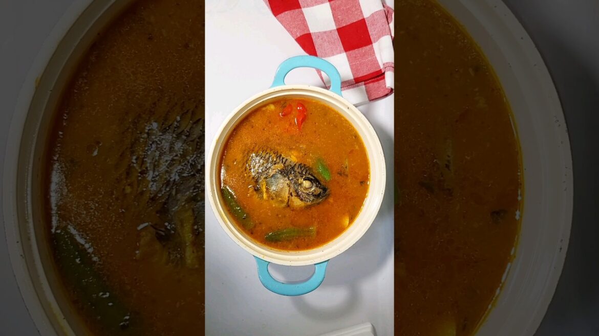 most popular Ghanaian light soup/fresh tilapia soup #food #ghana #fyp #shorts #ghanafood #viral #yt