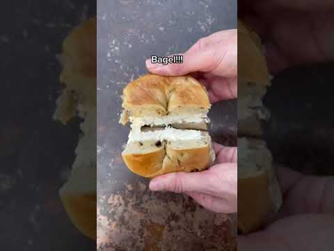 Cinnamon Raisin Bagel with Apple Cinnamon Cream Cheese, Absolute Bagels