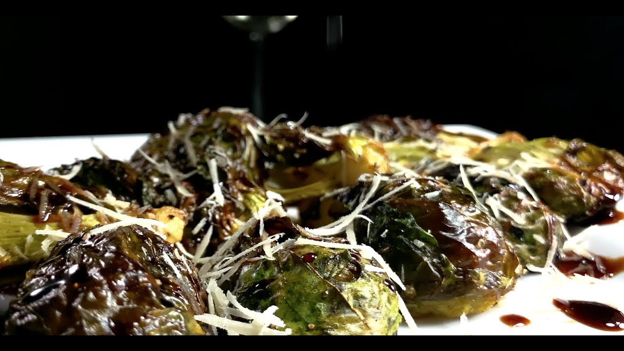 Brussel Sprouts with Balsamic Glaze and Parmesan Recipe. Dining and