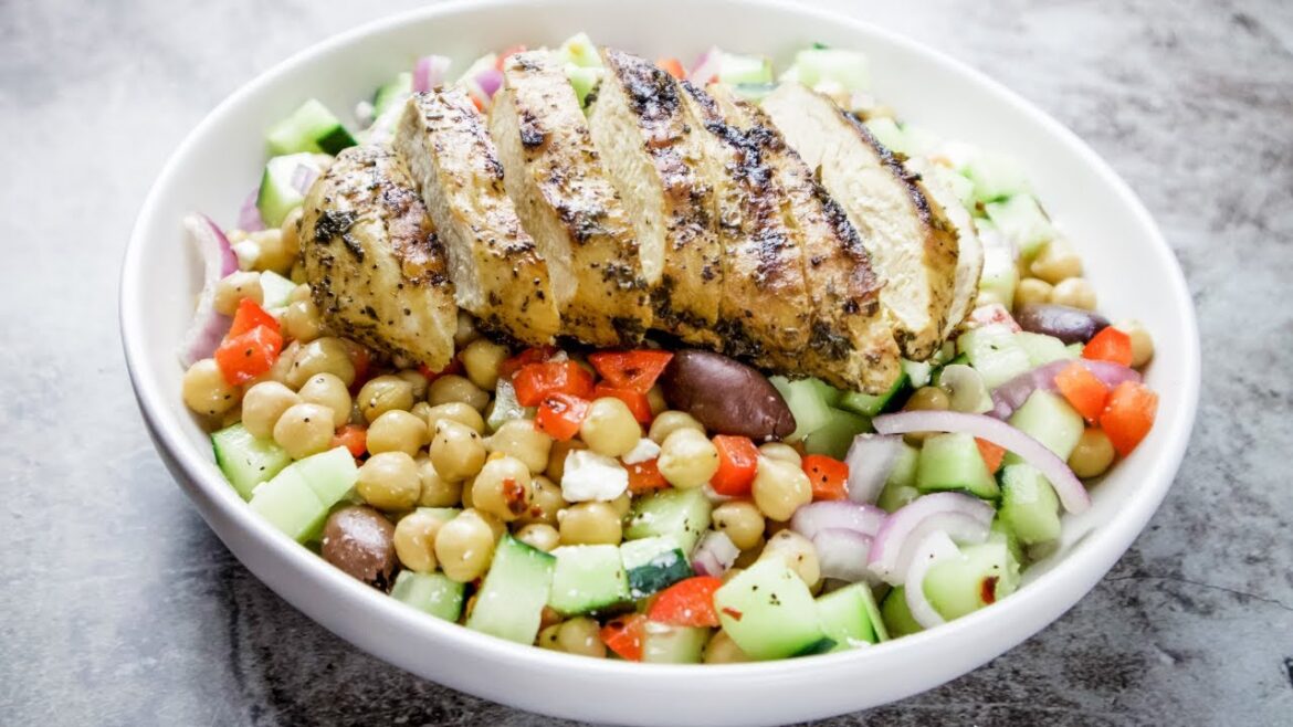 Mediterranean Chickpea Chicken Salad | How to Make Grilled Chicken Salad | Greek Salad Recipe Mediterranean Chickpea Chicken Salad | How to Make Grilled Chicken Salad | Greek Salad Recipe