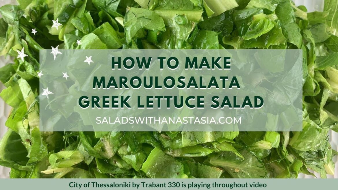 MAROULOSALATA – GREEK LETTUCE SALAD MAROULOSALATA - GREEK LETTUCE SALAD