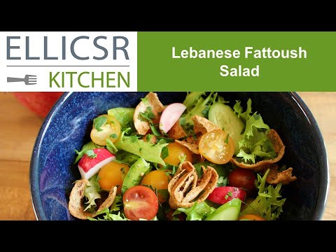 Lebanese Fattoush Salad (recipe by Suha and Maria El Bizri) Lebanese Fattoush Salad (recipe by Suha and Maria El Bizri)