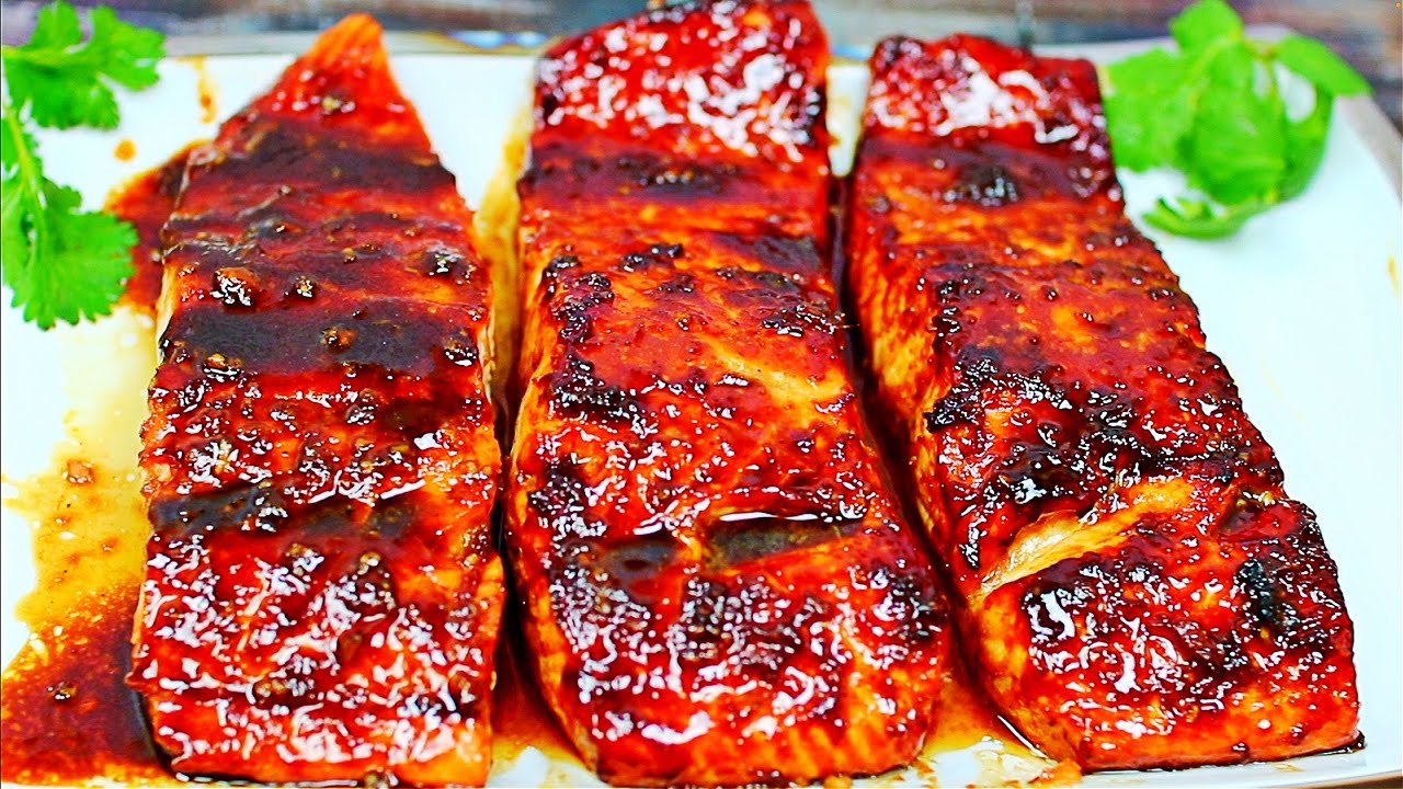 Easy Teriyaki Glazed Salmon Baked Salmon Recipe Dining and Cooking
