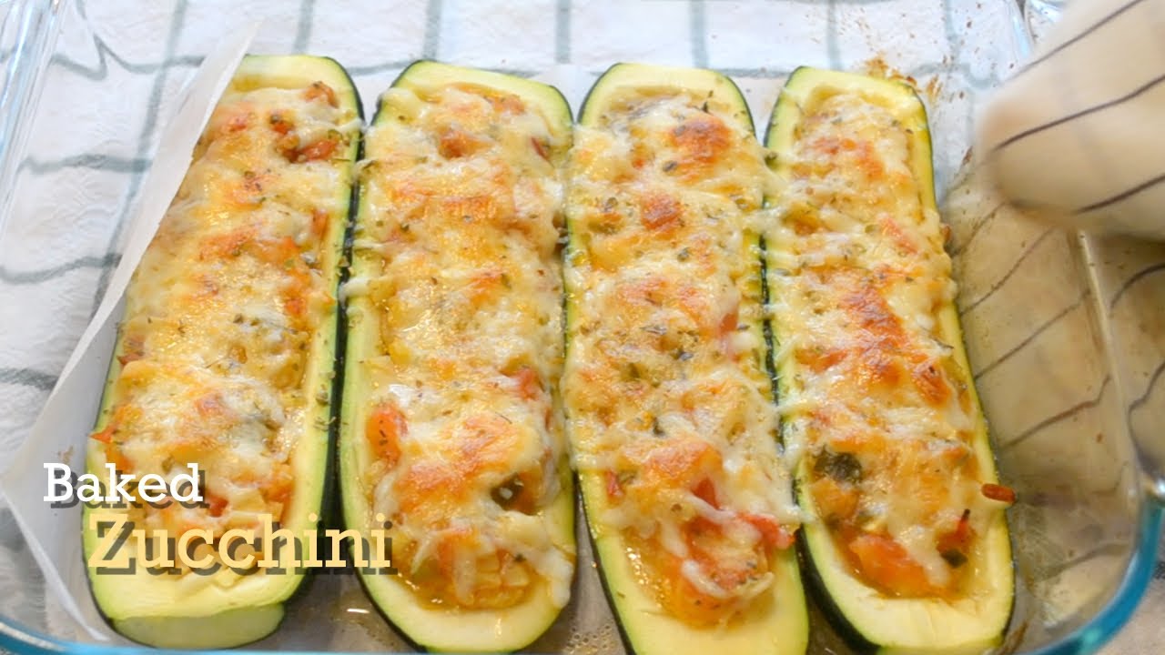 You will no longer fry the zucchini Stuffed zucchini in the oven