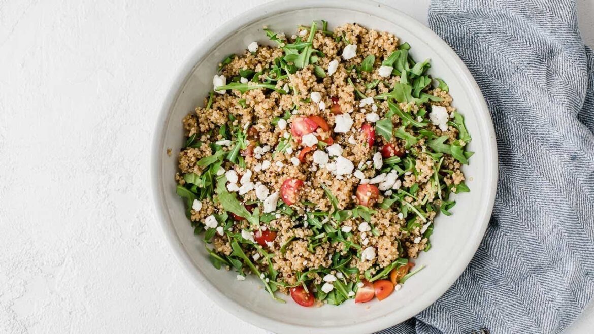 Easy Quinoa Salad With Feta Cheese Easy Quinoa Salad With Feta Cheese
