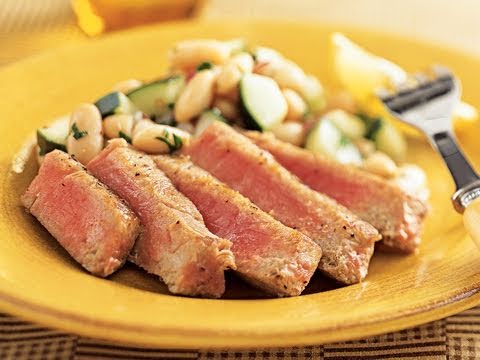 Tuna with White Bean Cucumber Salad Tuna with White Bean Cucumber Salad