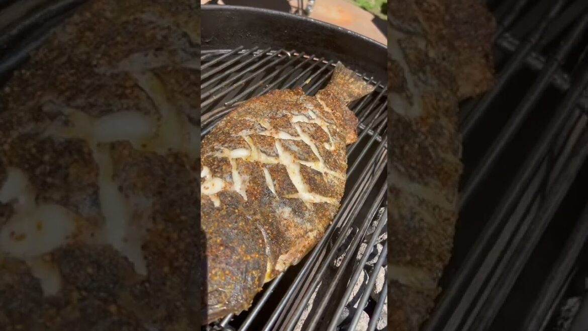 WHOLE GRILLED FISH recipe tonight! #bbq #shorts
