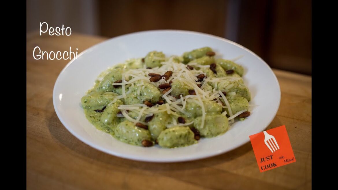 Gnocchi with a Pesto Cream Sauce Gnocchi with a Pesto Cream Sauce