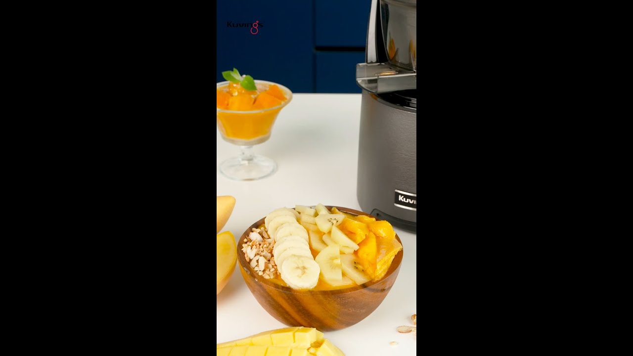 How to make mango sorbet Kuvings Whole Slow Juicer EVO820 Dining