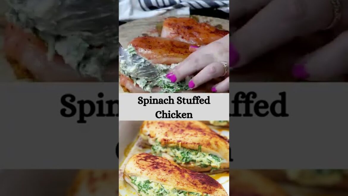 Spinach Stuffed Chicken || #shorts #recipes #cooking Spinach Stuffed Chicken || #shorts #recipes #cooking