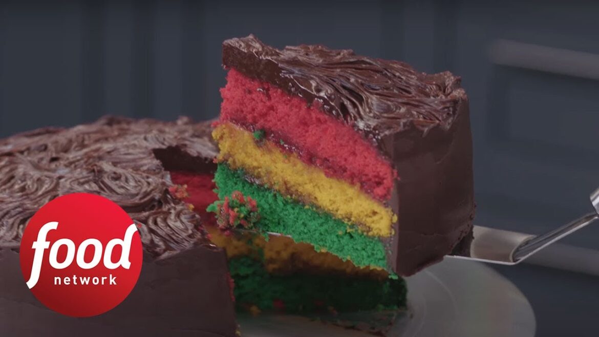 Giant Italian Rainbow Cookie Cake | Food Network