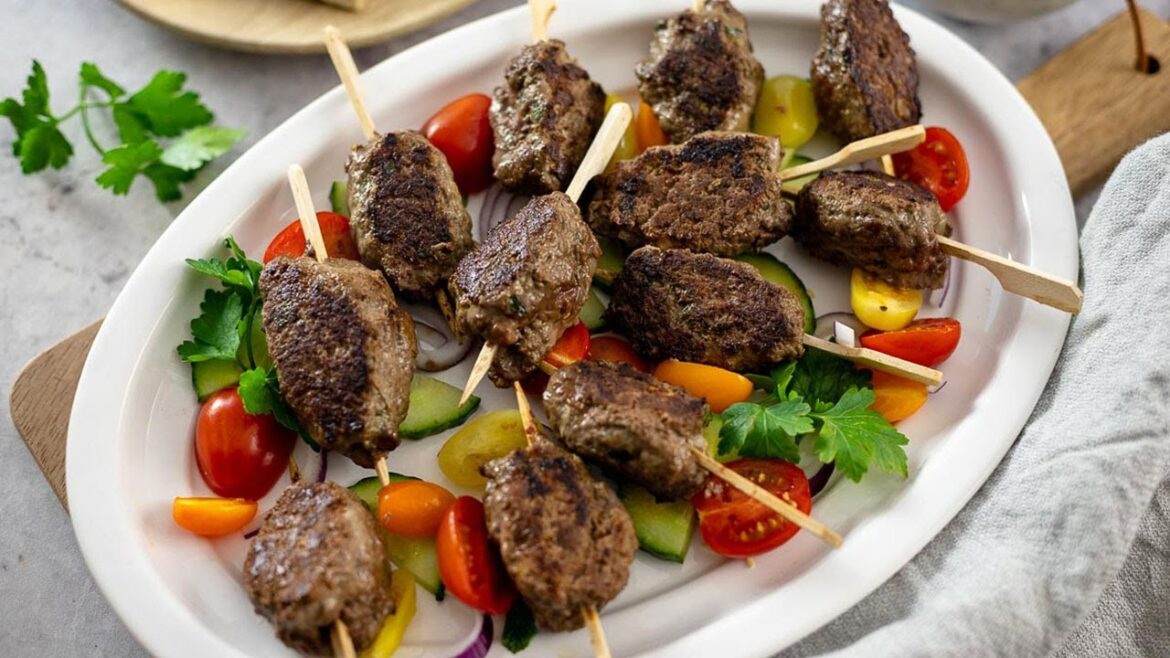 Grilled Lamb Kofta with Herb-Yoghurt Dip Recipe