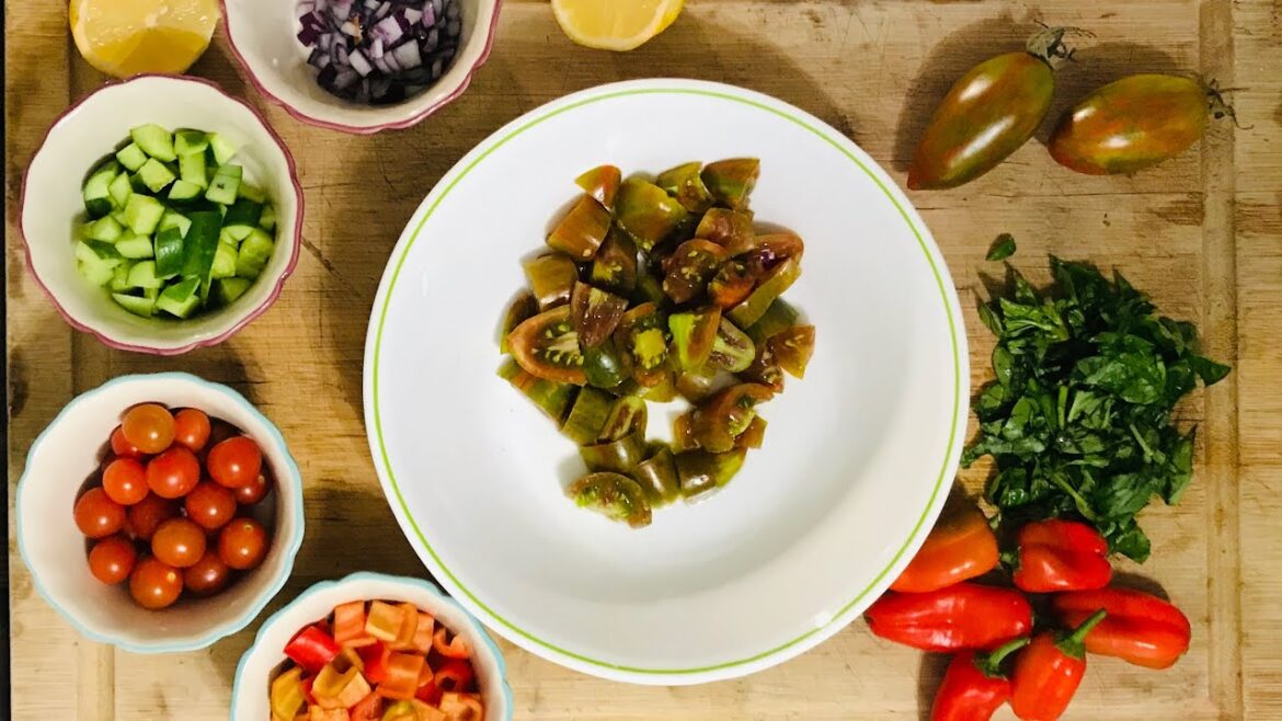 Simple Israeli Salad - The Easiest and Best Salad EVER!!