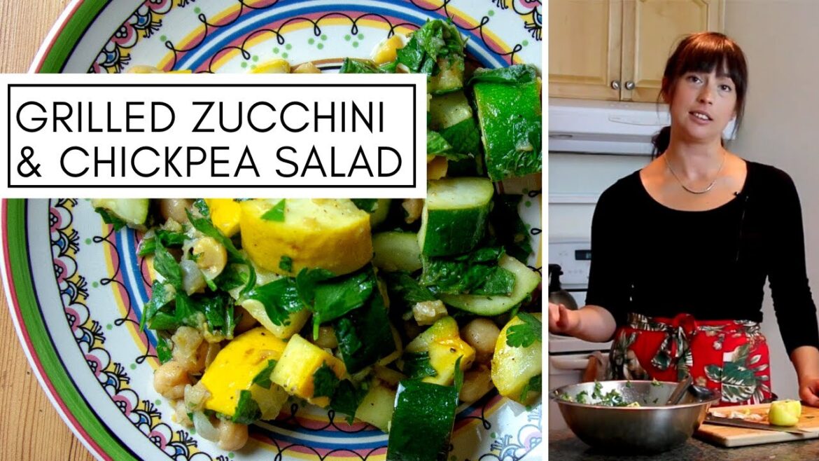 Grilled Zucchini & Chickpea Salad | How To Make Dinner