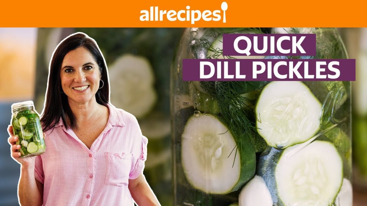 How to Make Refrigerator Crunchy Dill Pickles | Quick Pickles | Get Cookin’ | Allrecipes.com How to Make Refrigerator Crunchy Dill Pickles | Quick Pickles | Get Cookin’ | Allrecipes.com