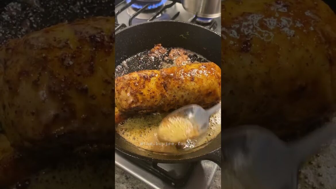 Classic Chicken Roulade with a twist – plating this dish Classic Chicken Roulade with a twist - plating this dish