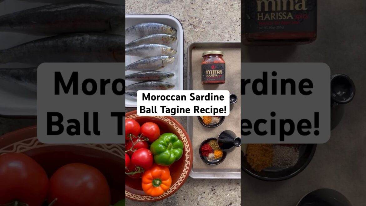 Moroccan Sardine Ball Tagine Recipe!  Boulettes De Sardines Recette. A delicious #tagine #tajine