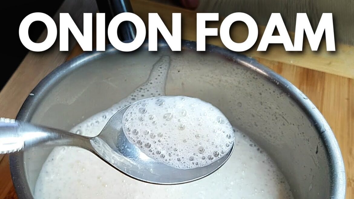 How to make EASY ONION FOAM at home | Chef Majk