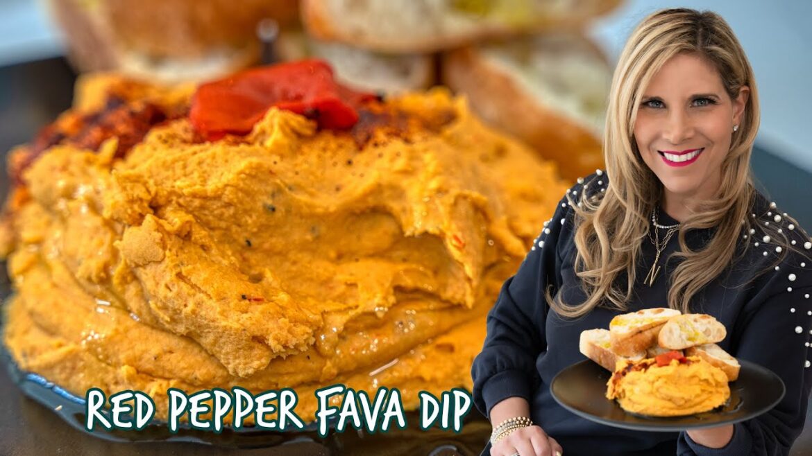 Spicy and Creamy Red Pepper Fava Dip A Delicious Mediterranean Appetizer Spicy and Creamy Red Pepper Fava Dip A Delicious Mediterranean Appetizer