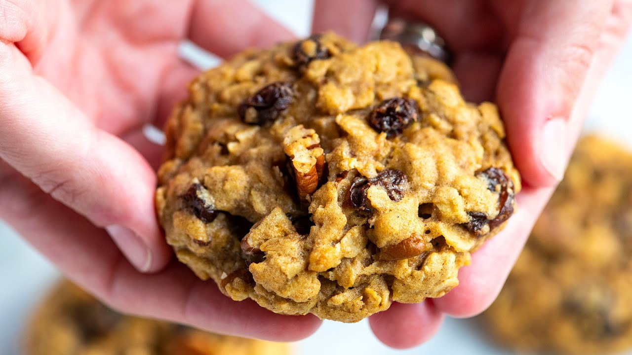 Extra EASY Oatmeal Cookies No mixer, no chill, under 30 minutes