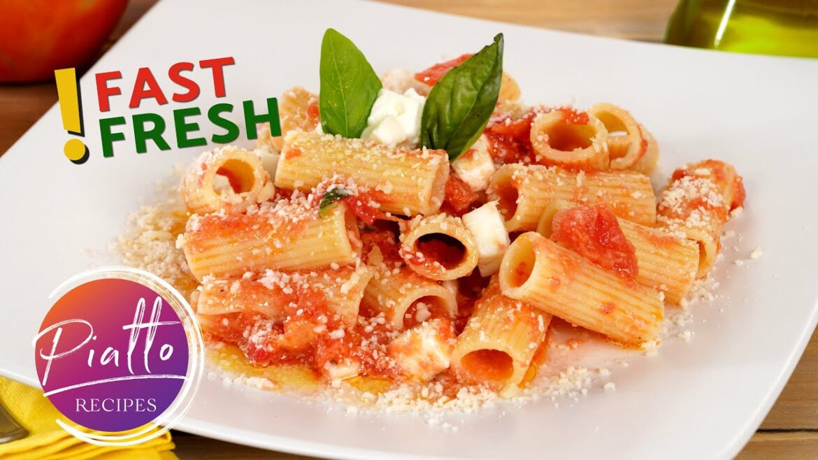 Fast CAPRESE PASTA with Fresh Tomatoes and Mozzarella | Ultimate Mediterranean Diet Recipe